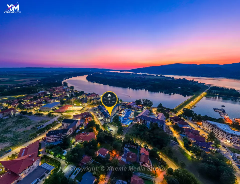 Sunset over the Danube